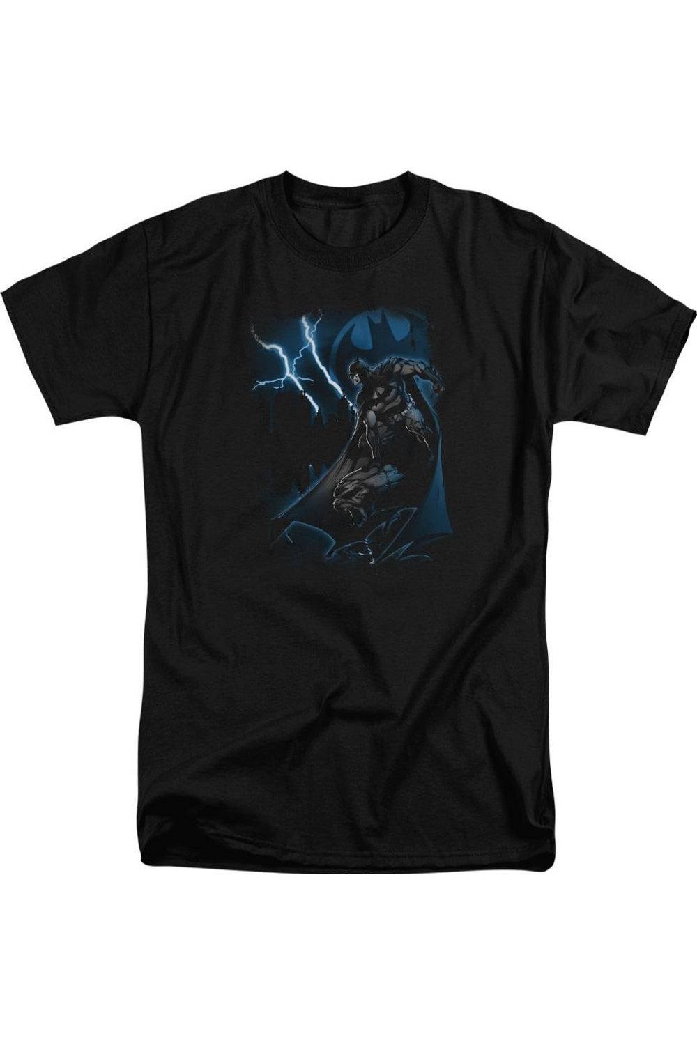 

Футболка с коротким рукавом Batman Lightning Strikes для взрослых Gildan, черный