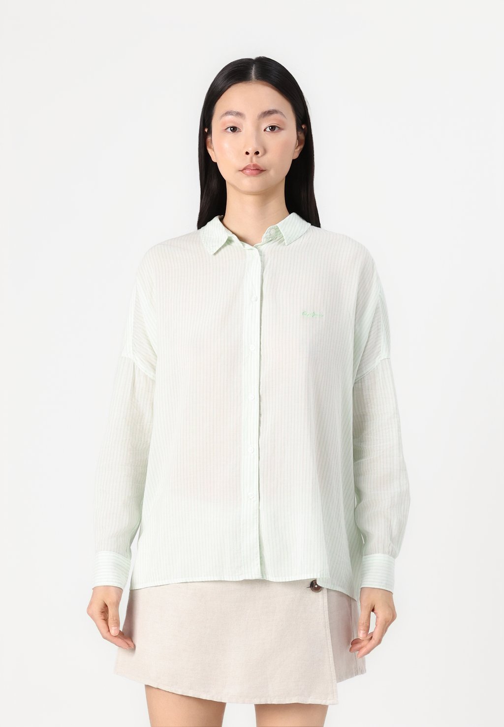 

Блузка на пуговицах SHIRT Pepe Jeans, светло-зеленый