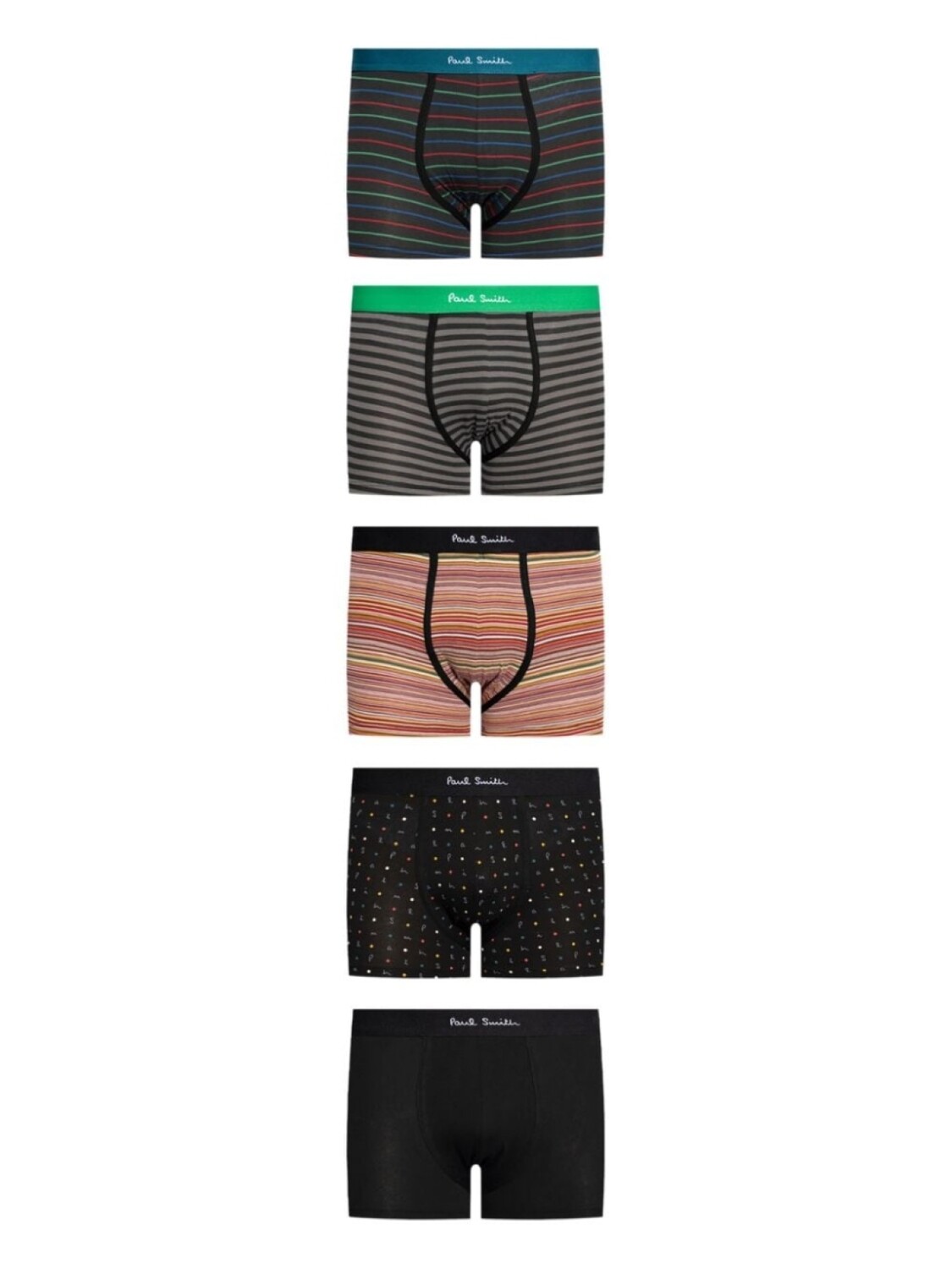 

Paul Smith комплект Signature из пяти боксеров, черный