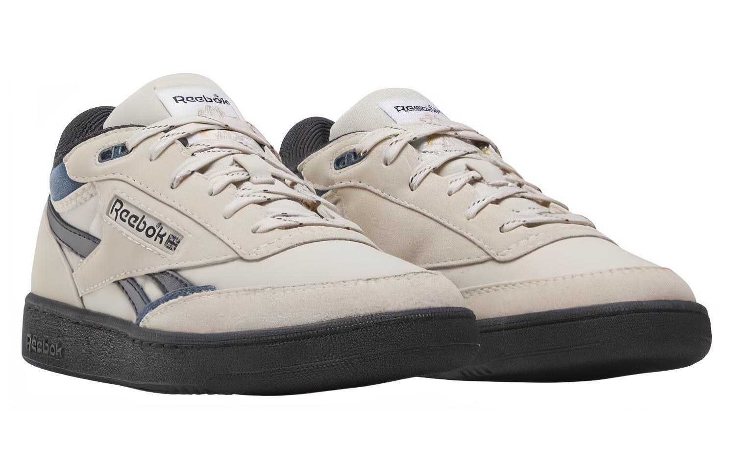 

Кроссовки Club C Mid II Revenge Vintage 'Cream Blue' Reebok, экрю