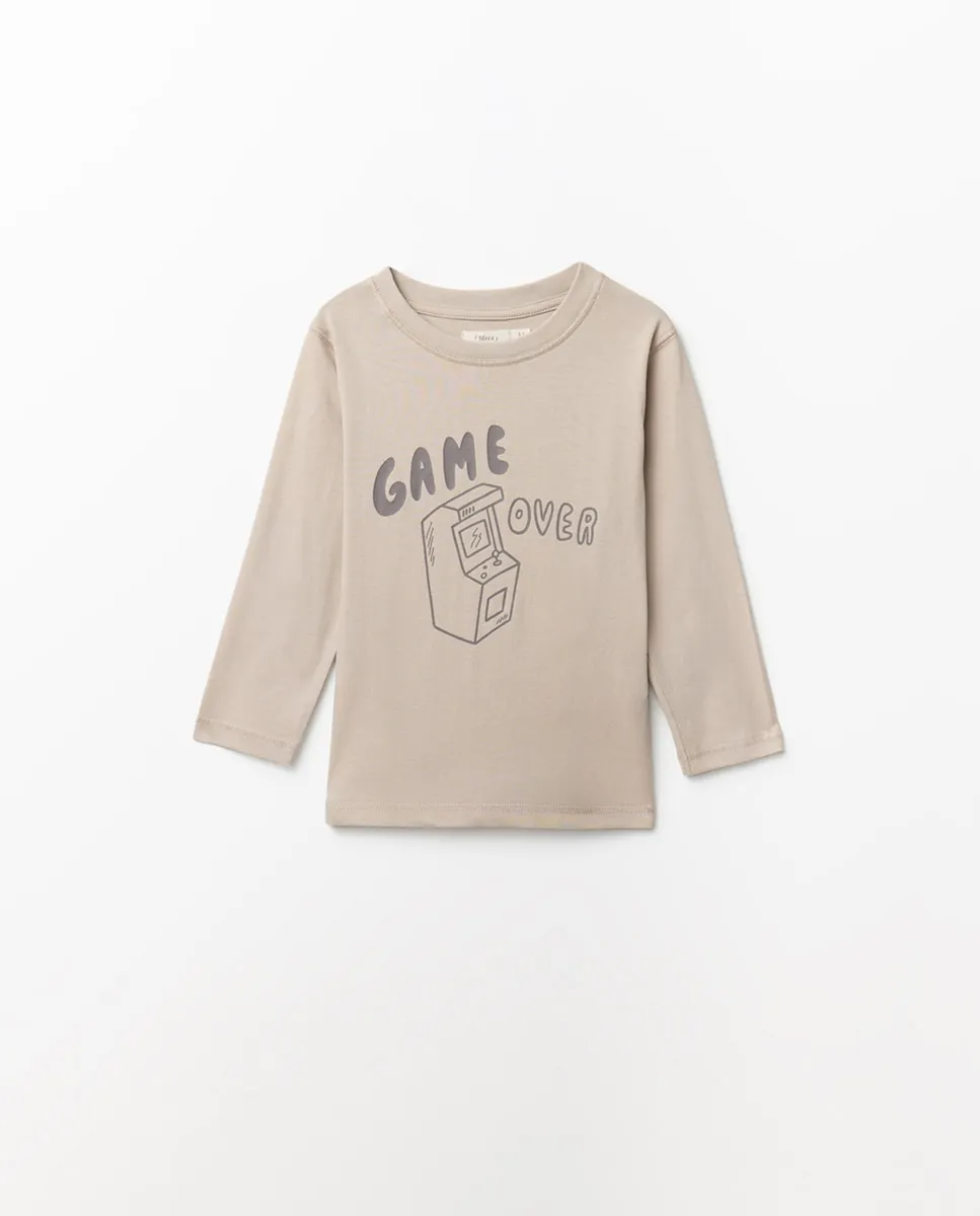 

Базовая футболка с принтом Sfera, серый