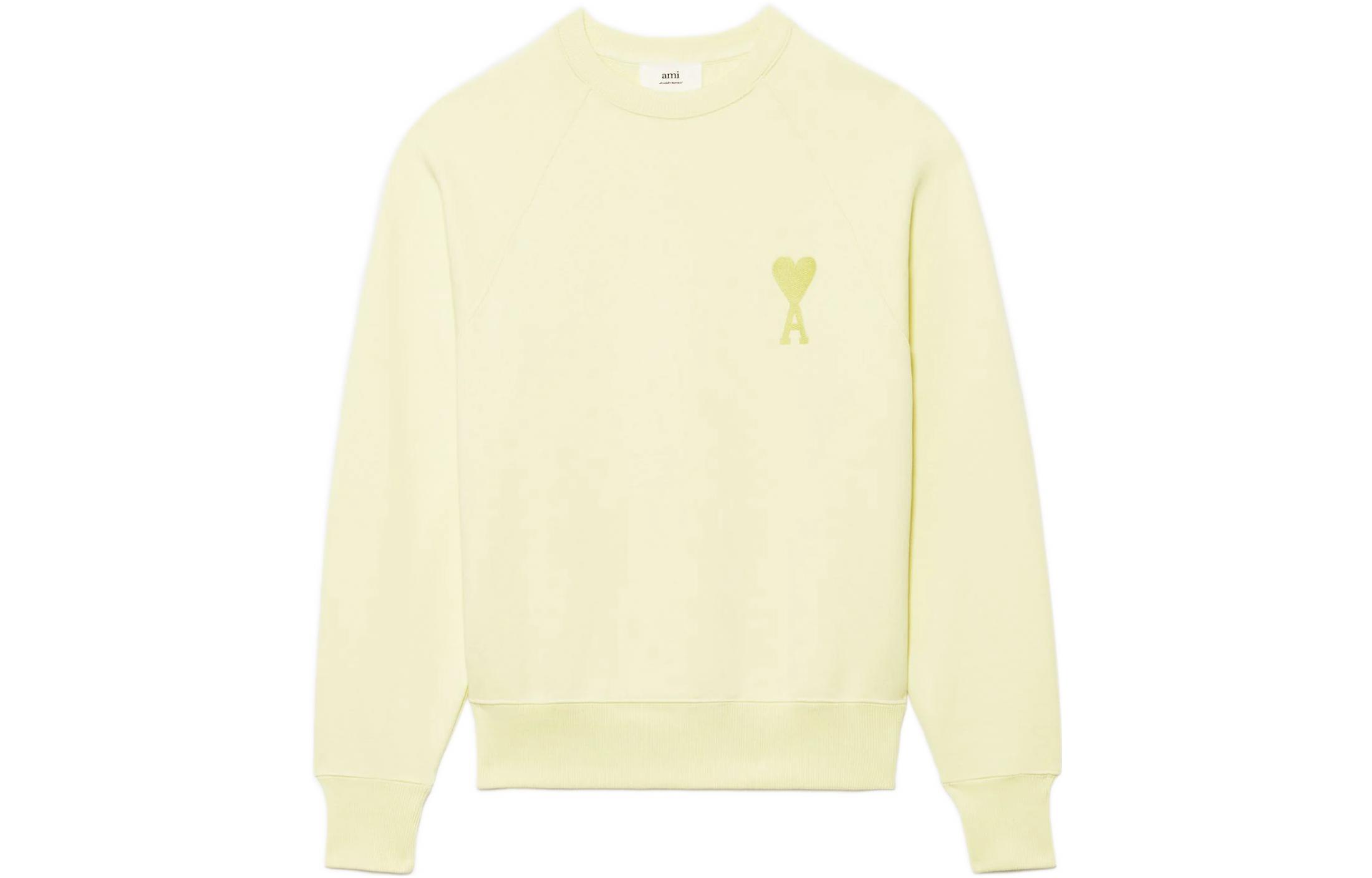 

Ami Paris Толстовка в тон Ami De Coeur AMIPARIS, светло-желтый