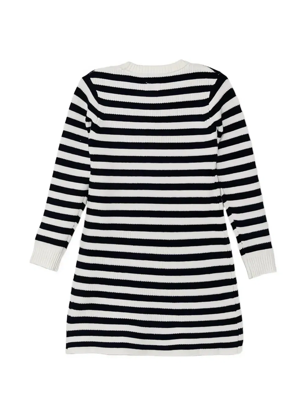 Платье в полоску с мотивом в виде сердца GUESS Kids, белый — фото 2