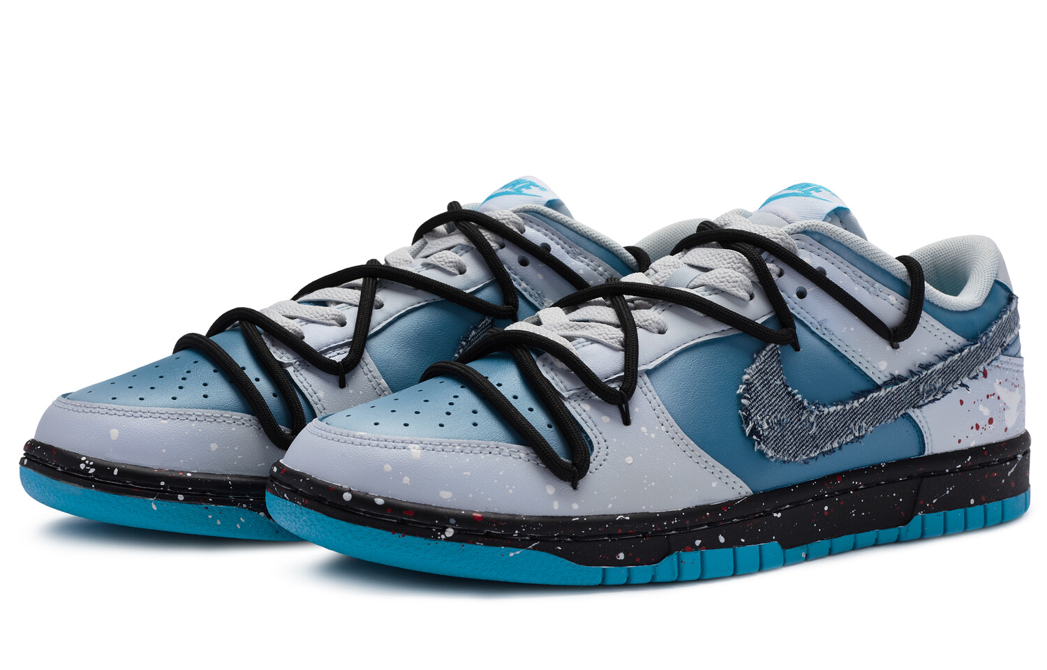 

Кроссовки Nike Dunk Skateboard Shoes Men Low-Top Blue Gray Black