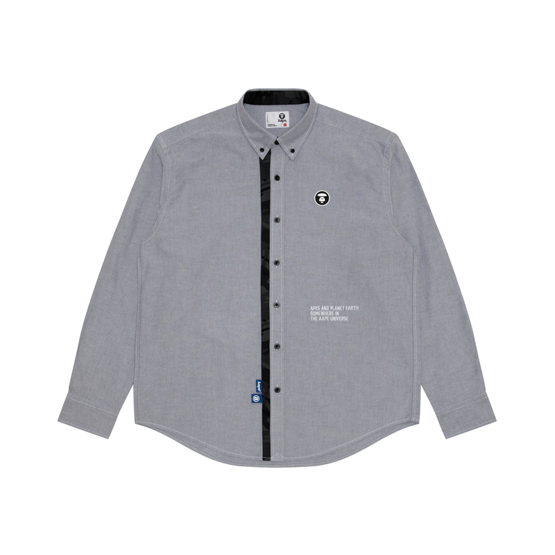 

Рубашка Cotton с нашивкой *A Bathing APE Logo Aape, черный