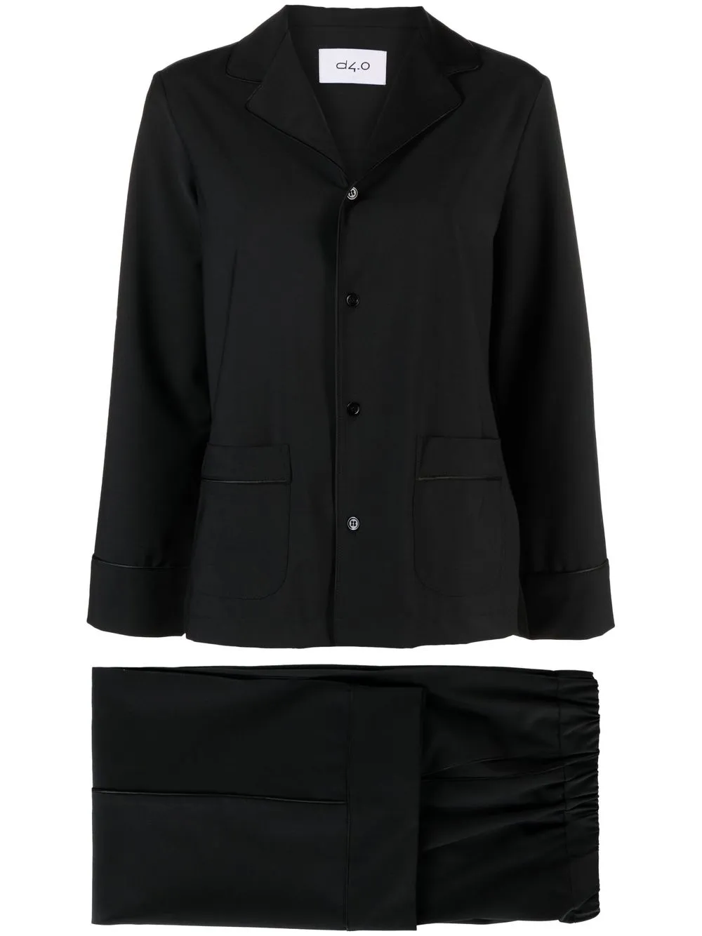 

Укороченные брюки строгого кроя D4.0, черный