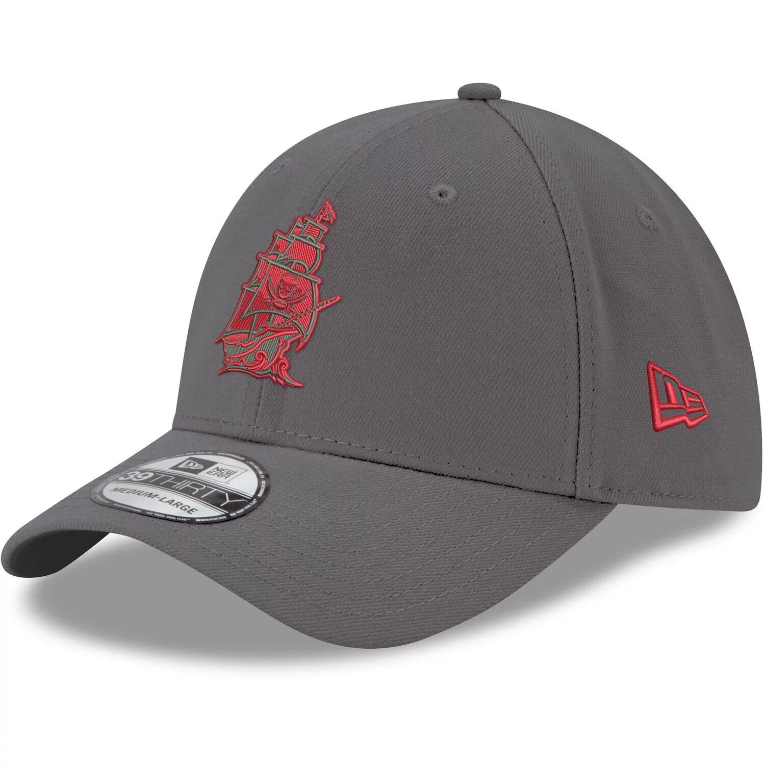 

Мужская гибкая кепка New Era Graphite Tampa Bay Buccaneers Ship Storm 39THIRTY