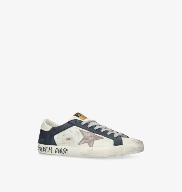 Низкие кожаные кроссовки Super-Star Golden Goose, мультиколор — фото 3