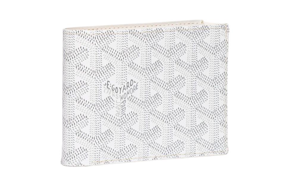 

GOYARD Победа Холщовый кошелек с кожаными вставками Унисекс 11 цветов, White