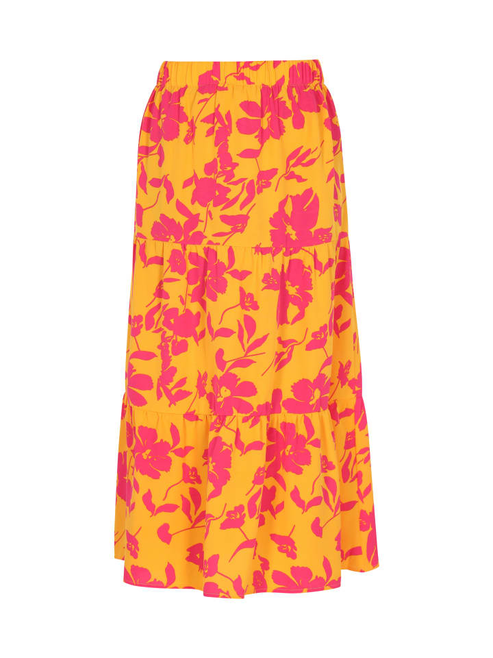 

Юбка длиной до колена IZIA, цвет yellow multicolor