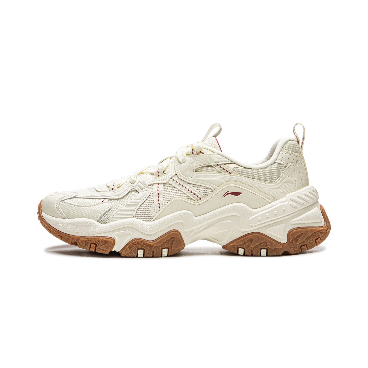 

Li-Ning Кроссовки low top chunky мужские Li Ning, ecru, с технологией brown sugar cushioning, противоскользящие, износостойкие, с поддержкой