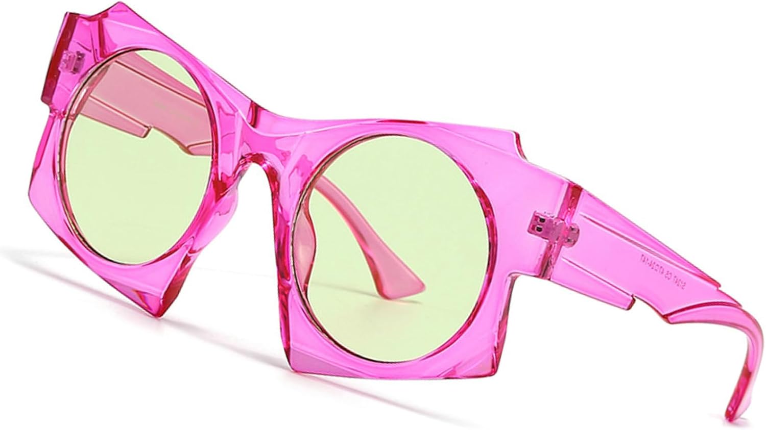 

Модные солнцезащитные очки Polygon Square для женщин, ретро, ​​увеличенного размера, трендовые градиентные солнцезащитные очки для мужчин в стиле панк, размер N45 mincl, Dark Pink