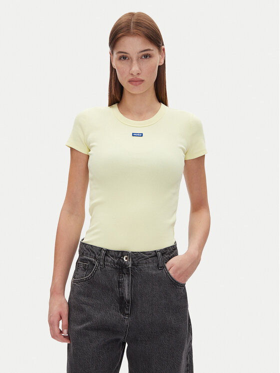 

Облегающая футболка Easy Tee_B 50523924 Hugo, желтый
