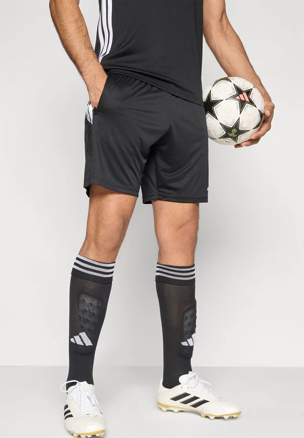 Шорты tiro 26 essentials, спортивные шорты Adidas Performance, Black/White — фото 4