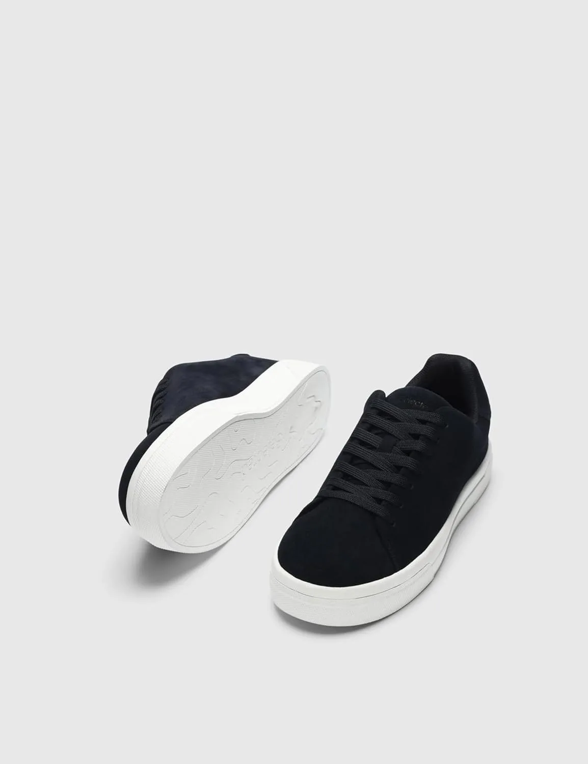 Мужские массивные замшевые кроссовки Slhdavid Chunky Suede Trainers 2.0 Noos Selected Men, темно-синий — фото 4