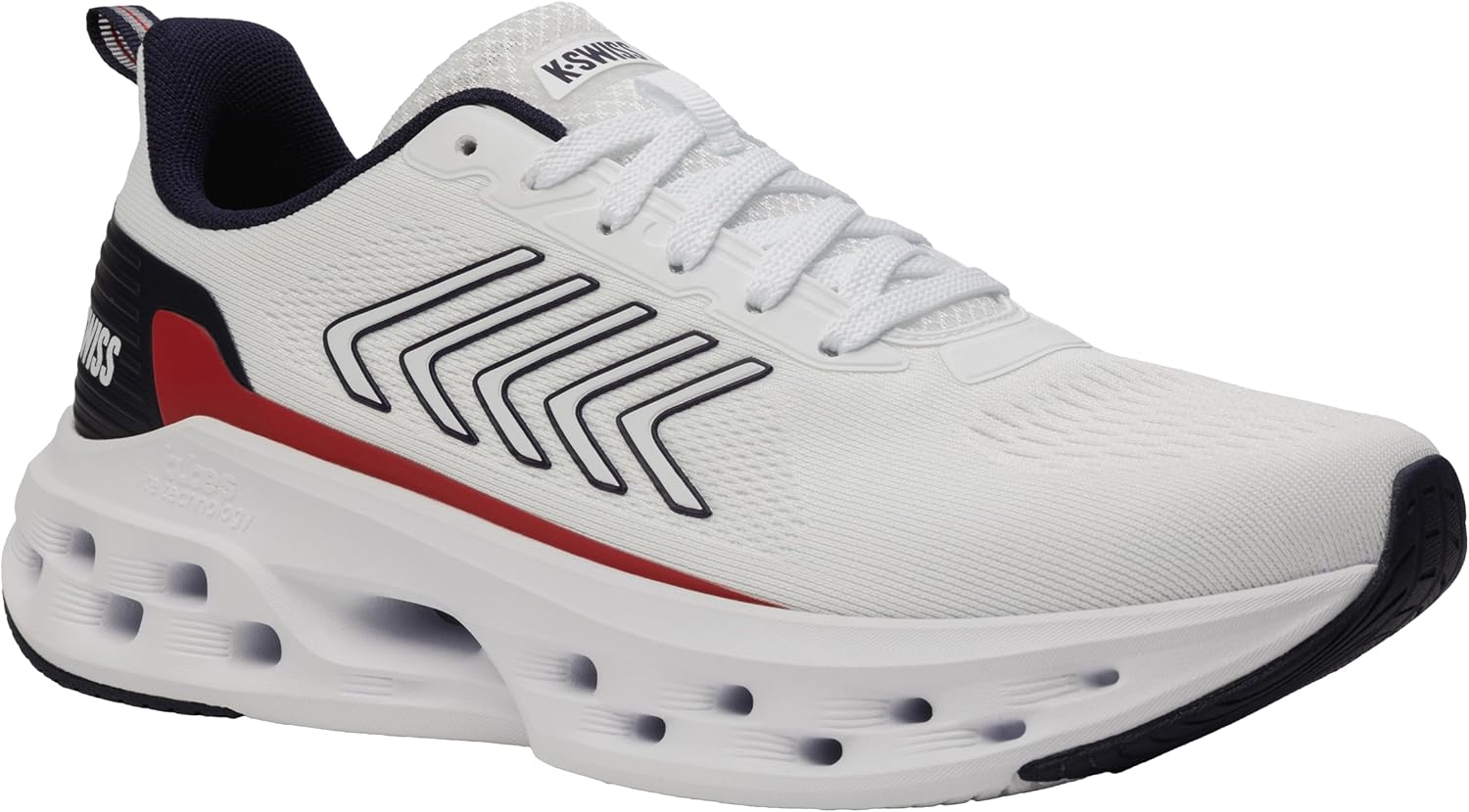 Мужские кроссовки K-Swiss Melrose Tubes Lite, белый/красный/синий/темно-синий — фото 2