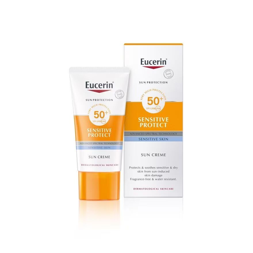 

Eucerin Крем солнцезащитный SPF50+ 50мл, Orange