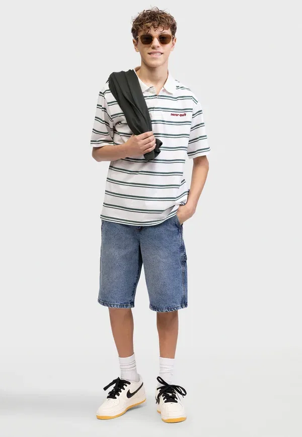 Футболка поло Tetorrey tee oversized fit polo shirt Redefined Rebel, безупречный белый