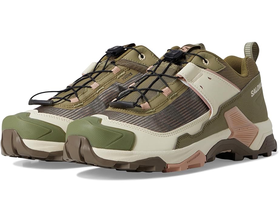 

Треккинговые кроссовки Salomon X Ultra 5, цвет Aloe/Shortbread/Mahogany Rose