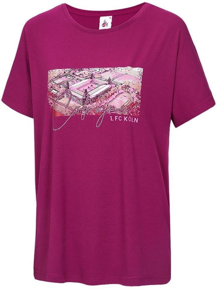 

Футболка T-Shirt Spielmannsgasse розового цвета Fußballverein 1. FC Köln, Розовый, Футболка T-Shirt Spielmannsgasse розового цвета Fußballverein 1. FC Köln