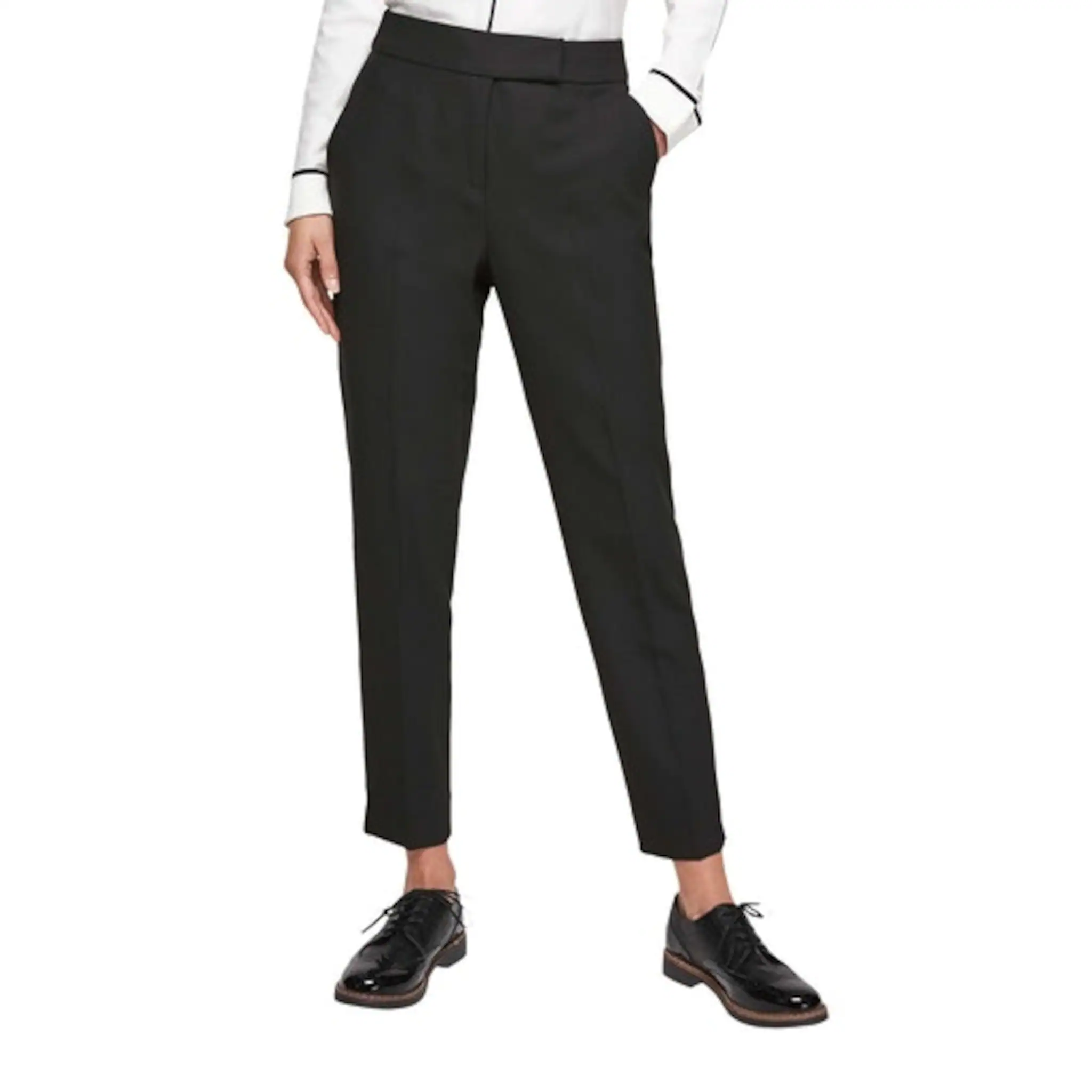 

Брюки S.Oliver BLACK LABEL 7/8 с асимметричной застежкой на крючки, черный
