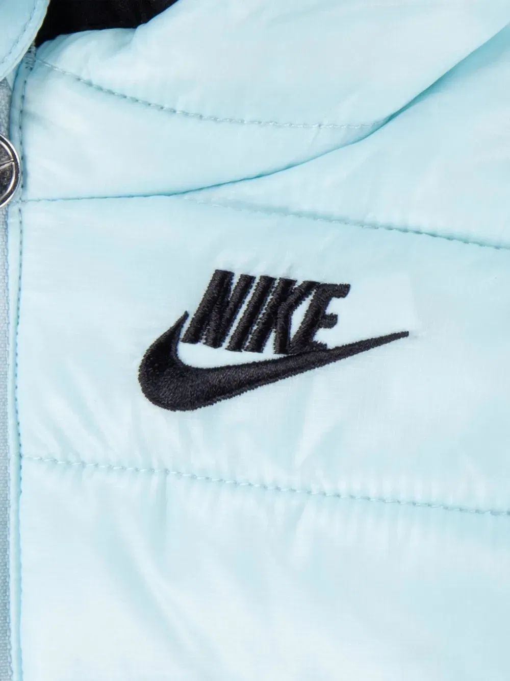 Зимний комбинезон с капюшоном и логотипом Nike Kids, синий — фото 4