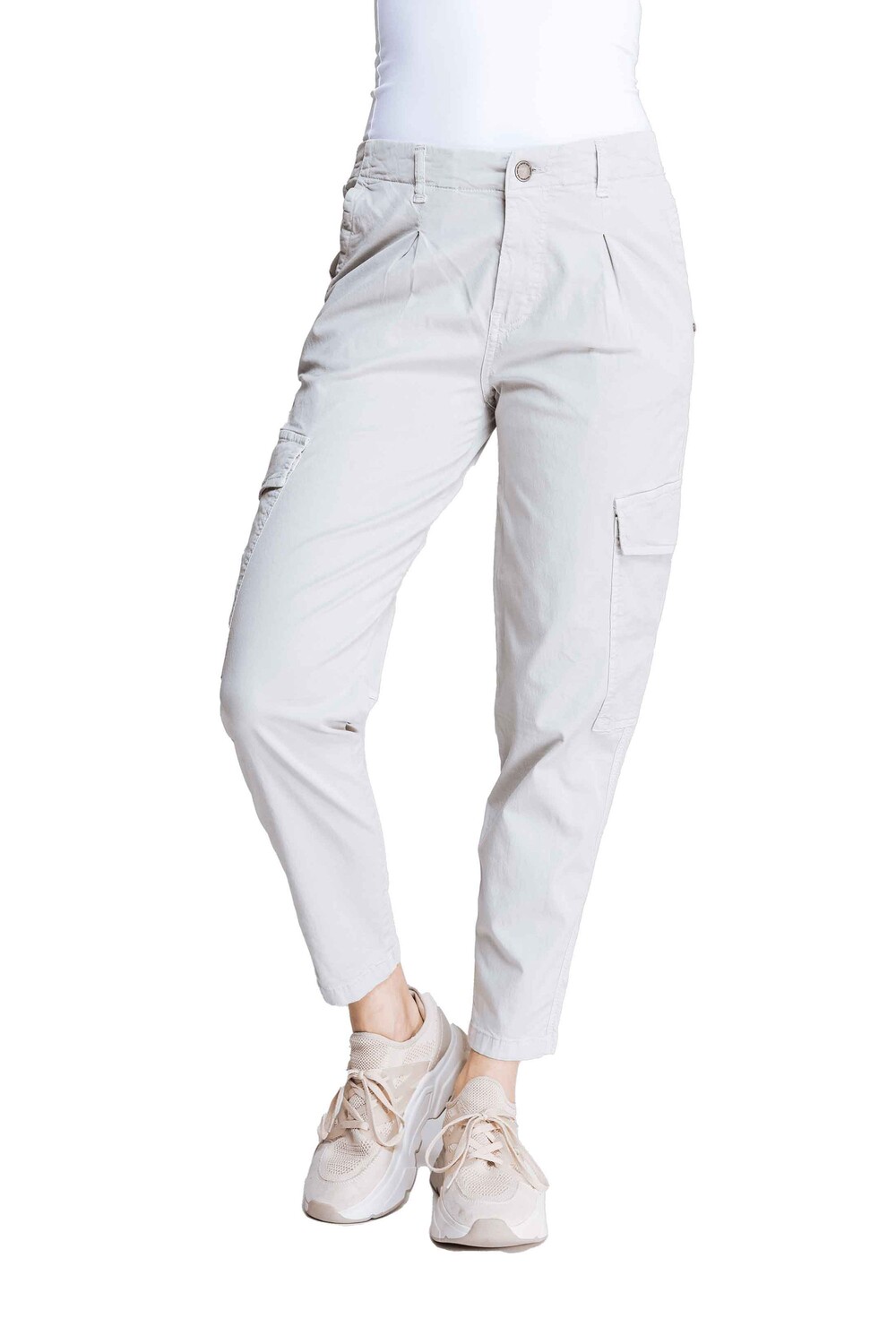 

Брюки ZHRILL Zhrill Damen Cargohose CALLA, серый