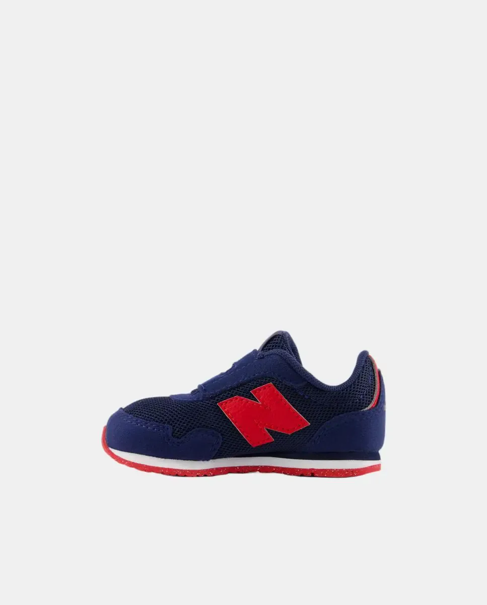 Детская повседневная кроссовка 323 на застежках-липучках Hook & Loop от New Balance, темно-синий — фото 2