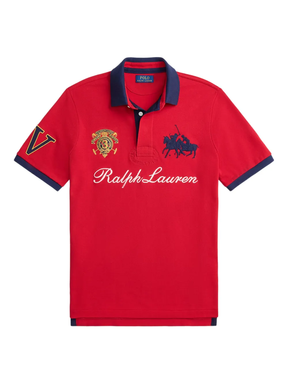 

Рубашка поло с вышивкой Polo Ralph Lauren, красный