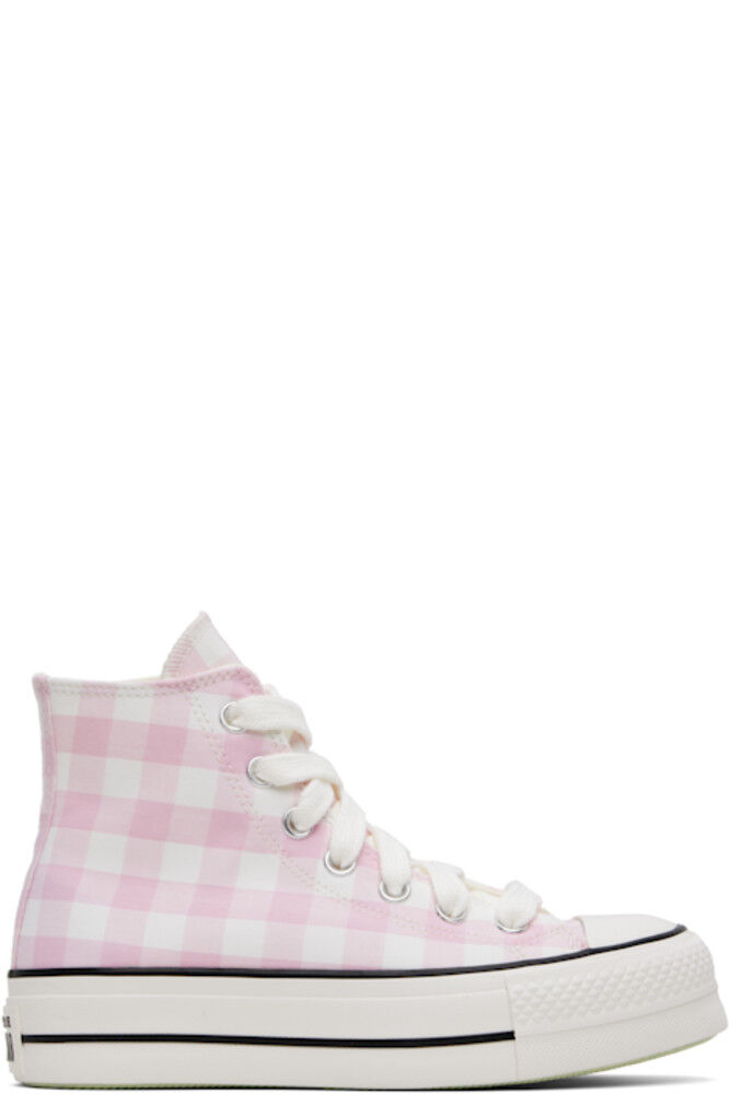 Кроссовки Chuck Taylor All Star Gingham розового и белого цвета Converse