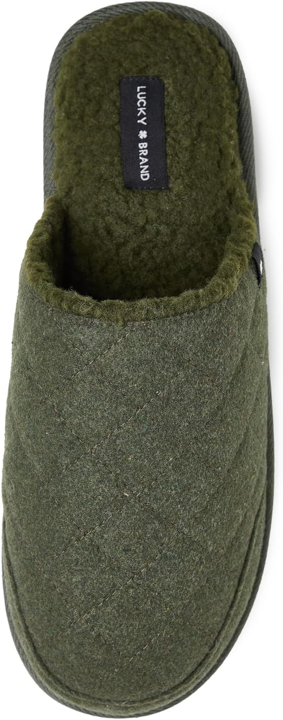 

Мужские тапочки Lucky Brand с прошивкой и отделкой, Olive