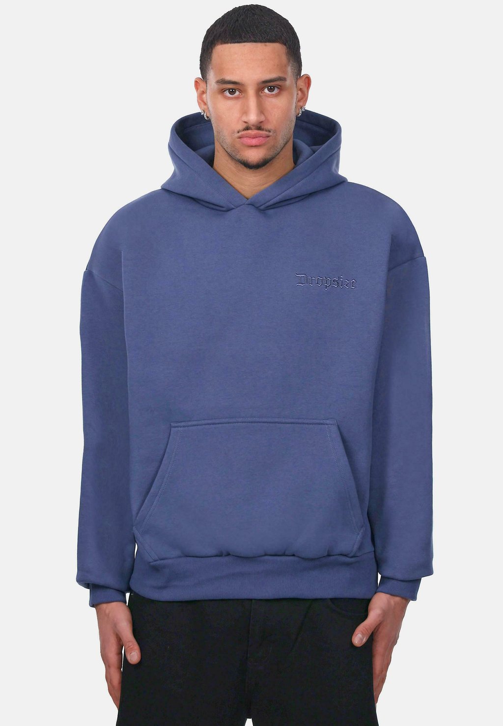 

Толстовка HEAVY EMBO con cappuccio Dropsize, синий