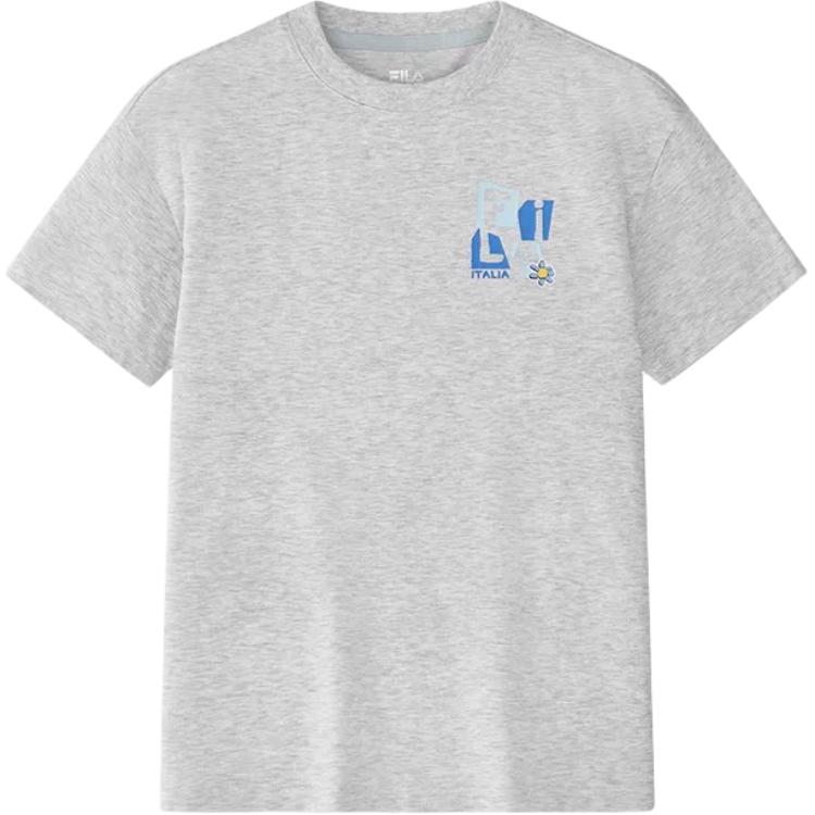 

Футболка Apple Tim Lahan New Light Heather Gray Kids' FILA KIDS, серый