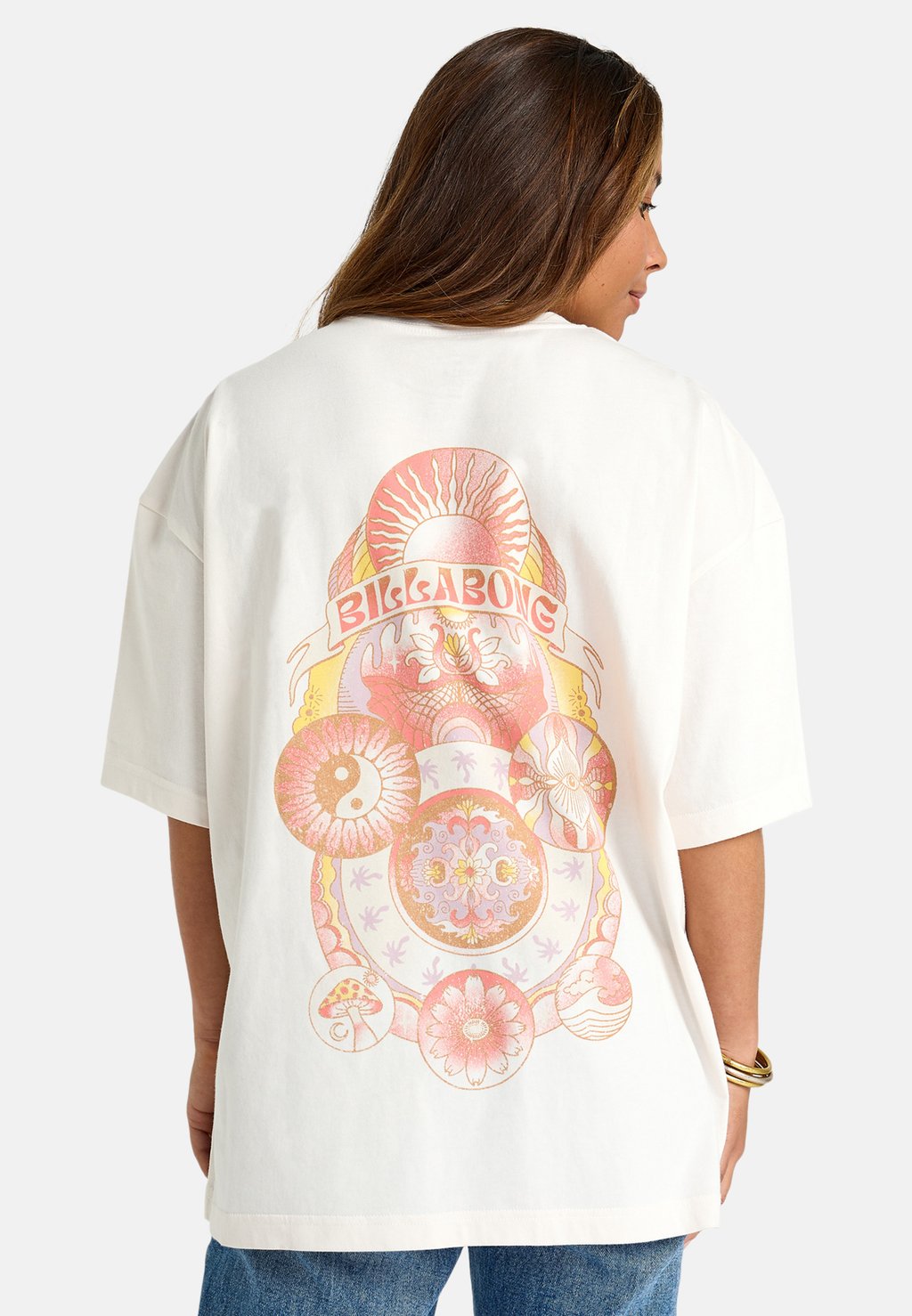 

Футболка с принтом SURF MANDALA SHORT SLEEVE Billabong, белый