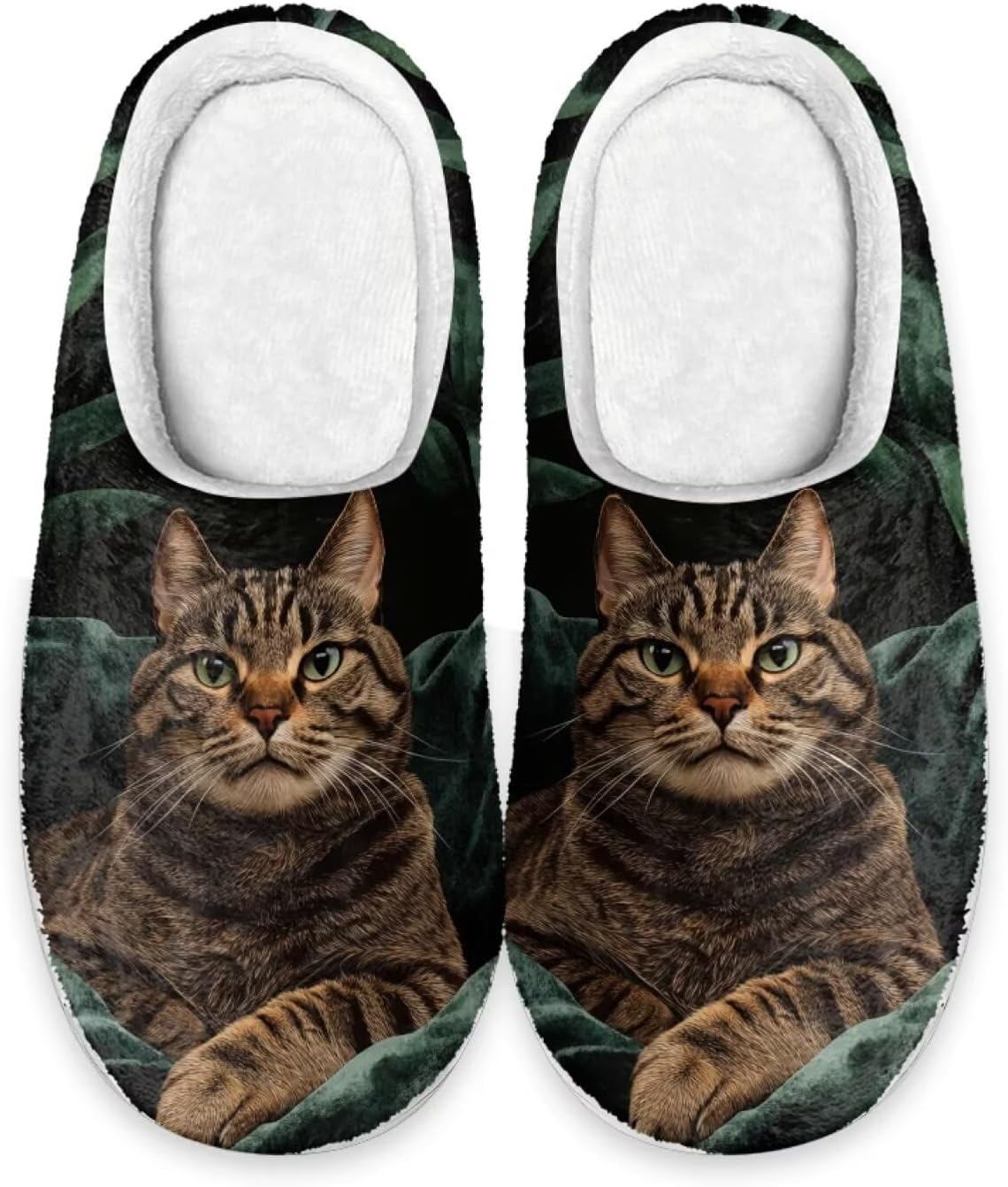 

Женские домашние тапочки Forchrinse с милым 3D мопсом, теплые уютные тапочки, мужские домашние туфли, мягкие плюшевые пушистые тапочки для дома и улицы с противоскользящей подошвой, Cool Cat