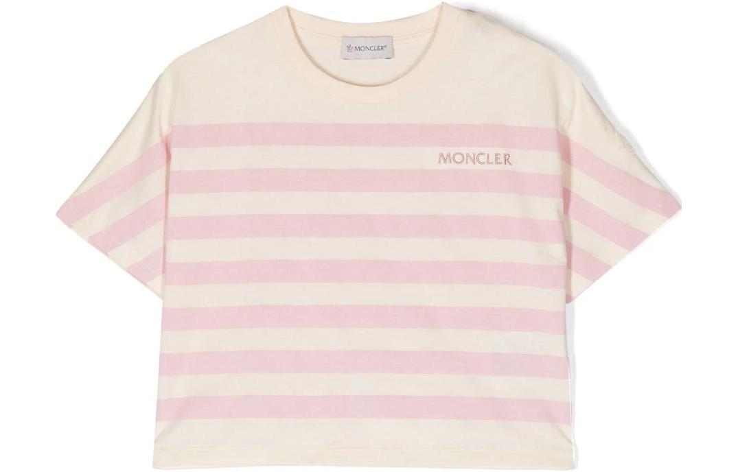 

Детская футболка Moncler, розовая