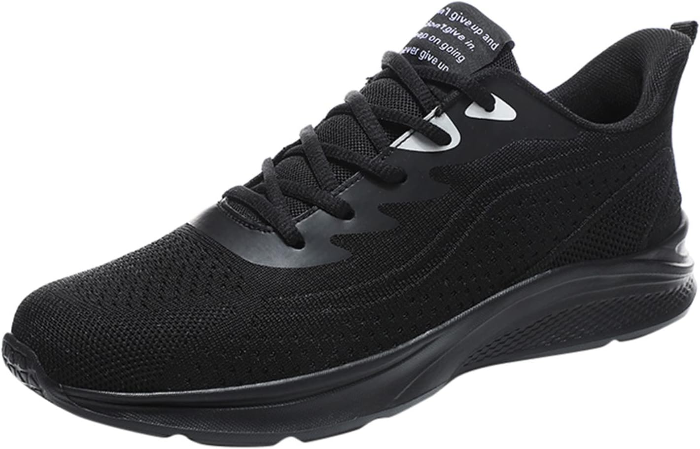 

Мужские кроссовки из сетчатого материала, дышащие, на шнуровке, однотонные, повседневные, модные, простые, для бега, кожаные, размер 9, широкие Generic, D