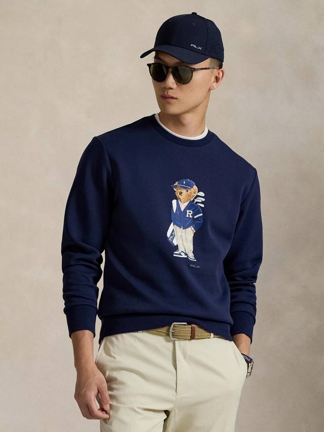 

Polo Golf от Polo Bear Golfer свитшот из хлопкового микса Ralph Lauren, Refined Navy