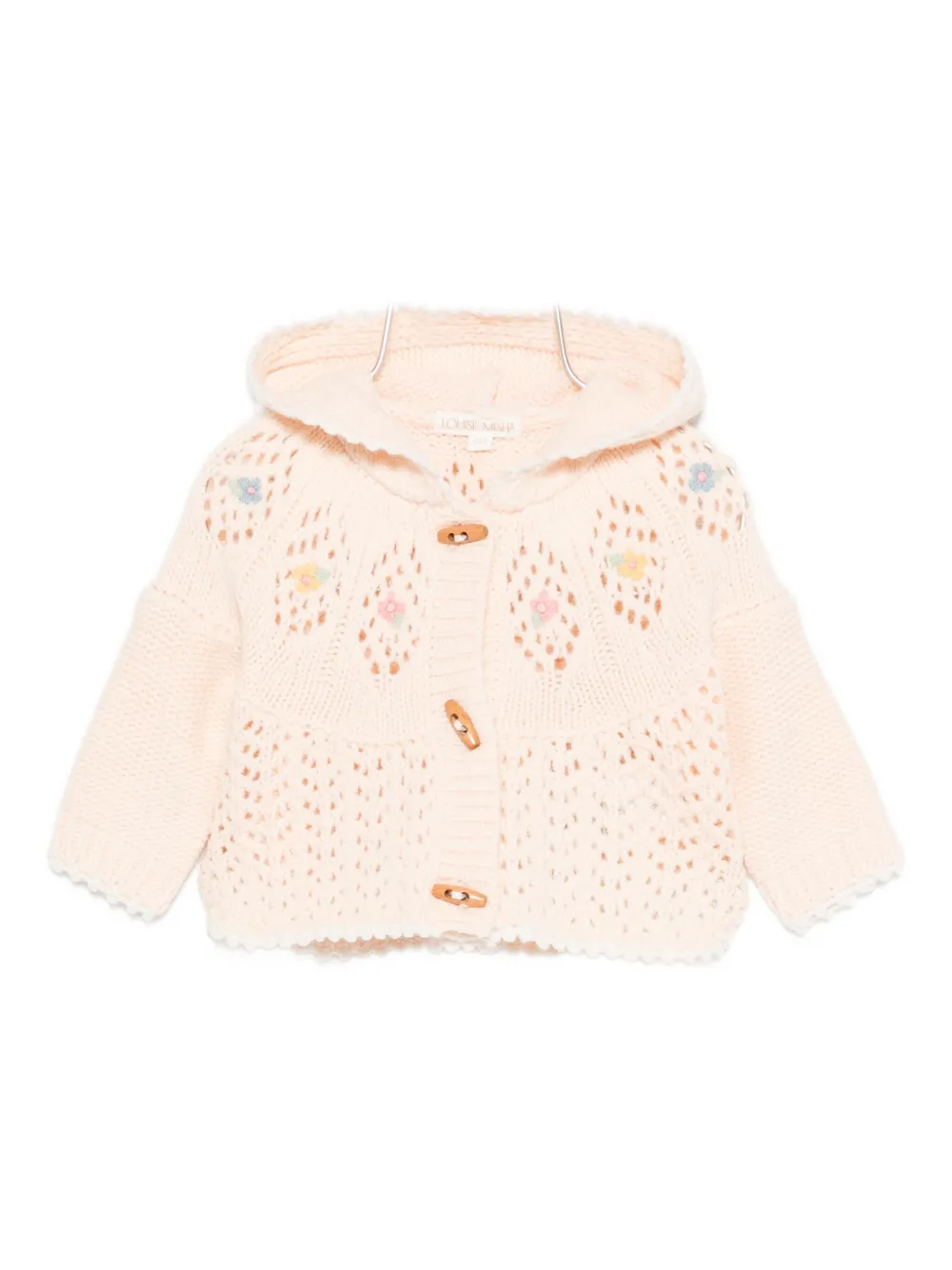 

Кардиган с вышитым логотипом Louise Misha, розовый