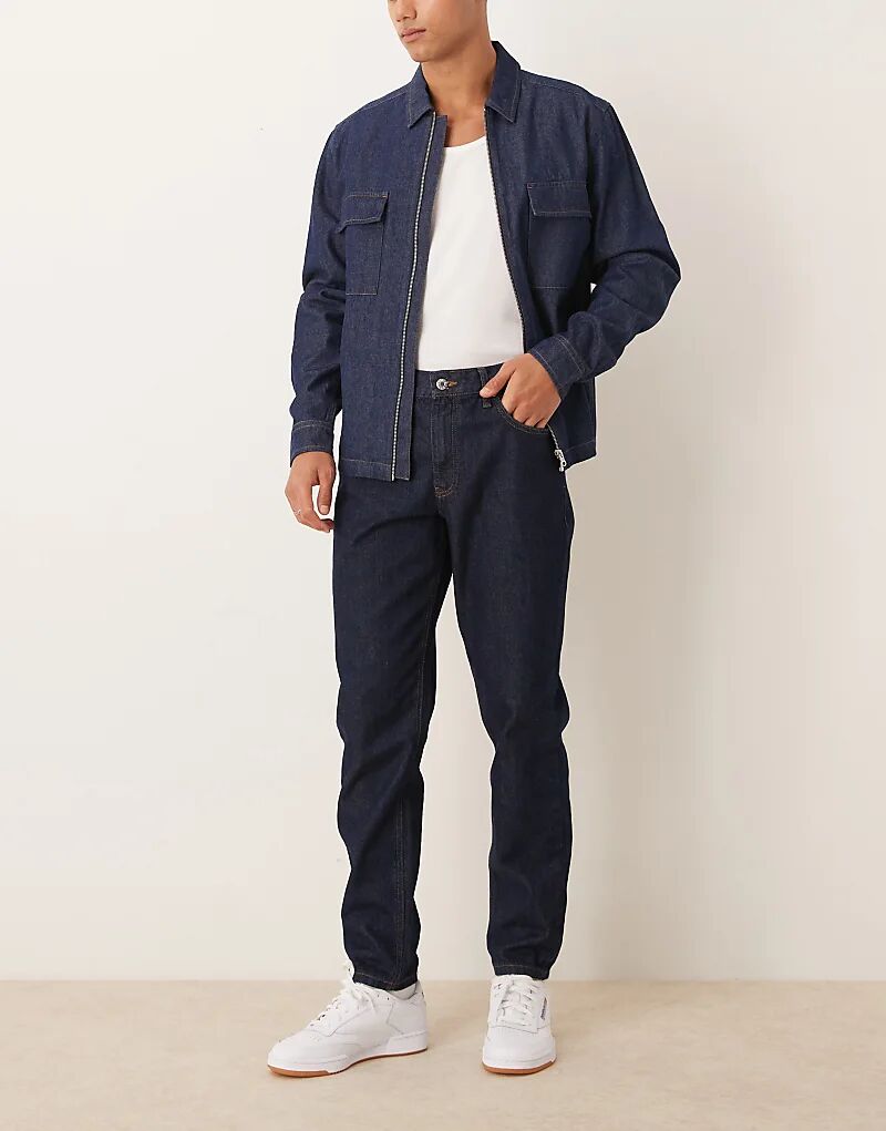 

Джинсы Essential зауженного кроя цвета индиго ASOS DESIGN