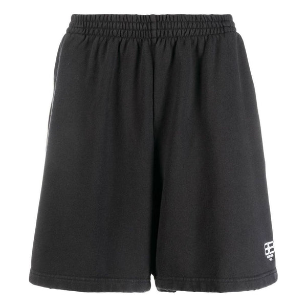 

Шорты bb paris icon sweat shorts 'black' Balenciaga, черный