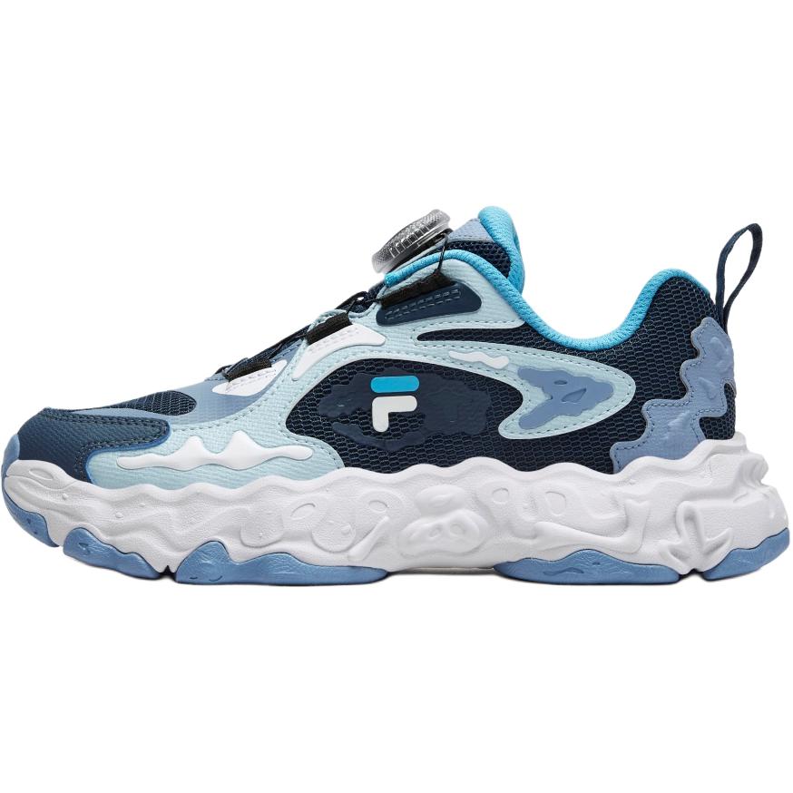 

FILA KIDS Fossil Shoes Abrasion Resistant Lightweight Cushioning Low top детские кроссовки для бега Dark Denim Blue/Iris Blue