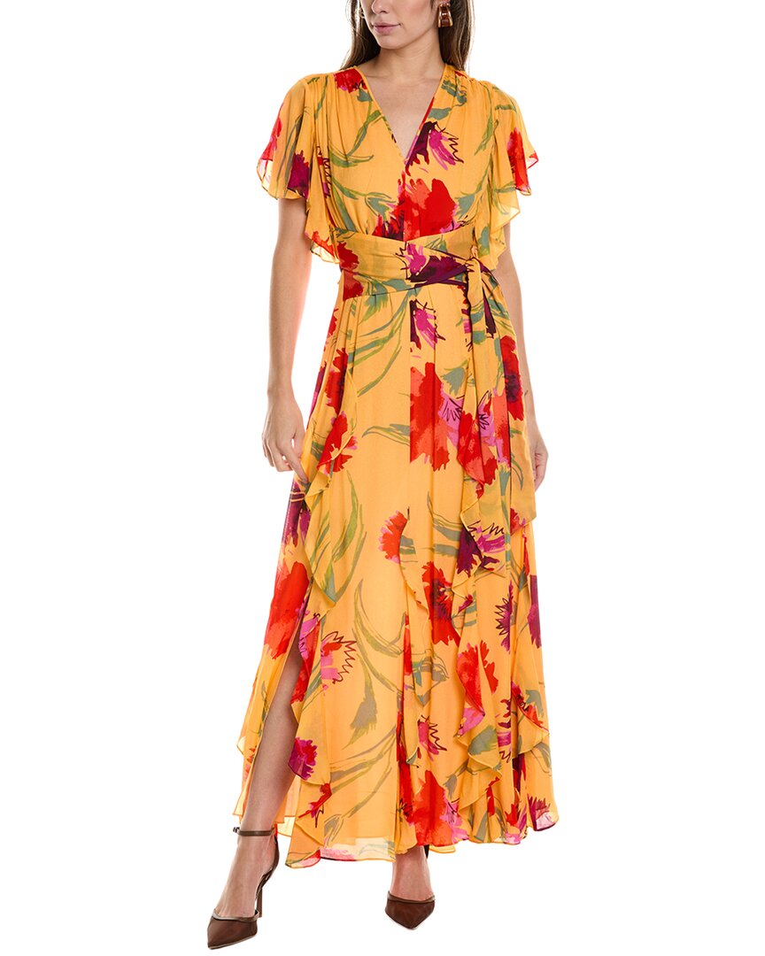 

Платье макси Diane von Furstenberg Bleuet, желтый