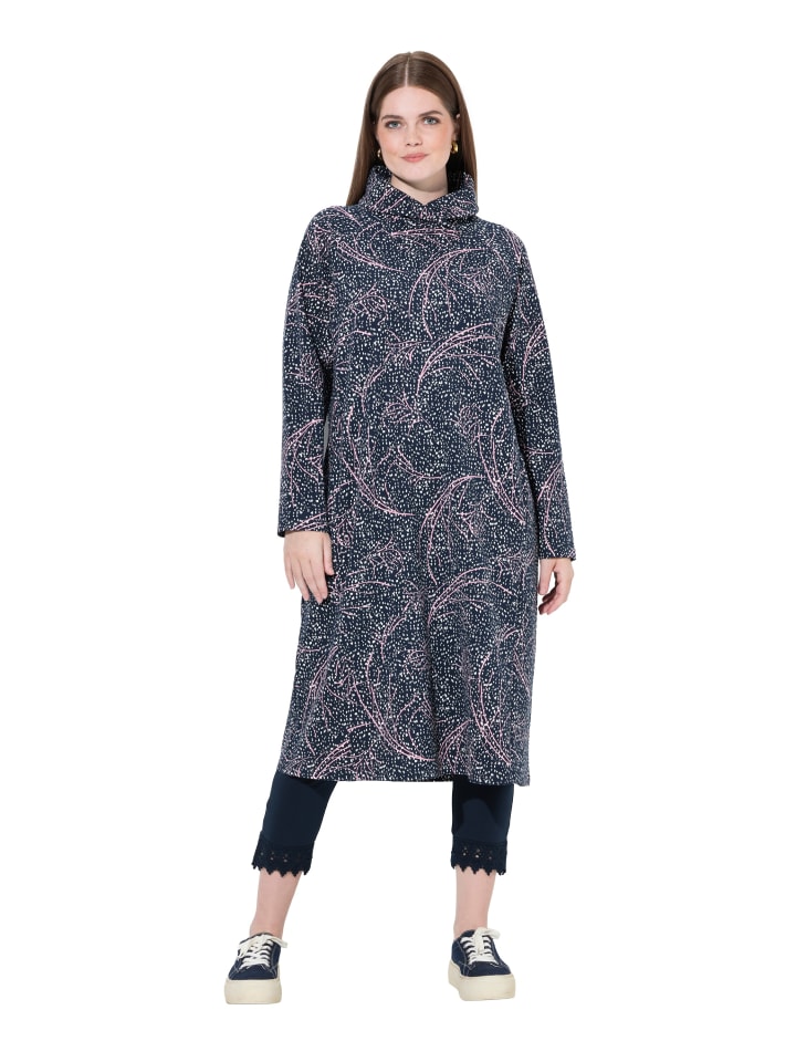 

Ulla Popken Темно-синее миди-платье