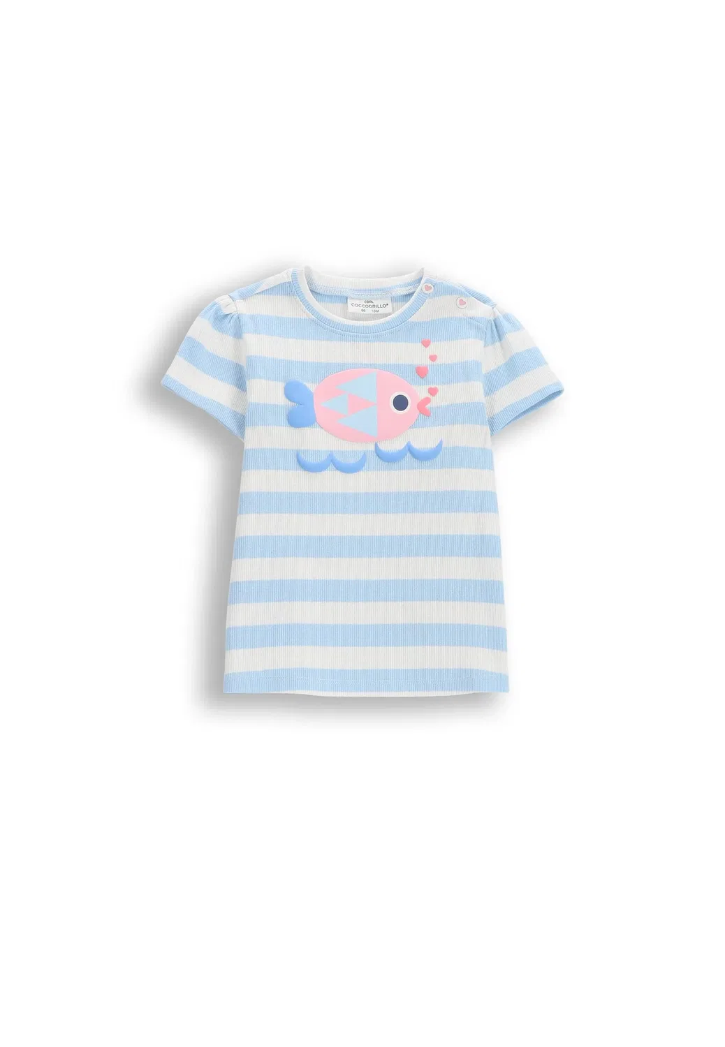 T-Shirt с рыбкой Coccodrillo, голубой