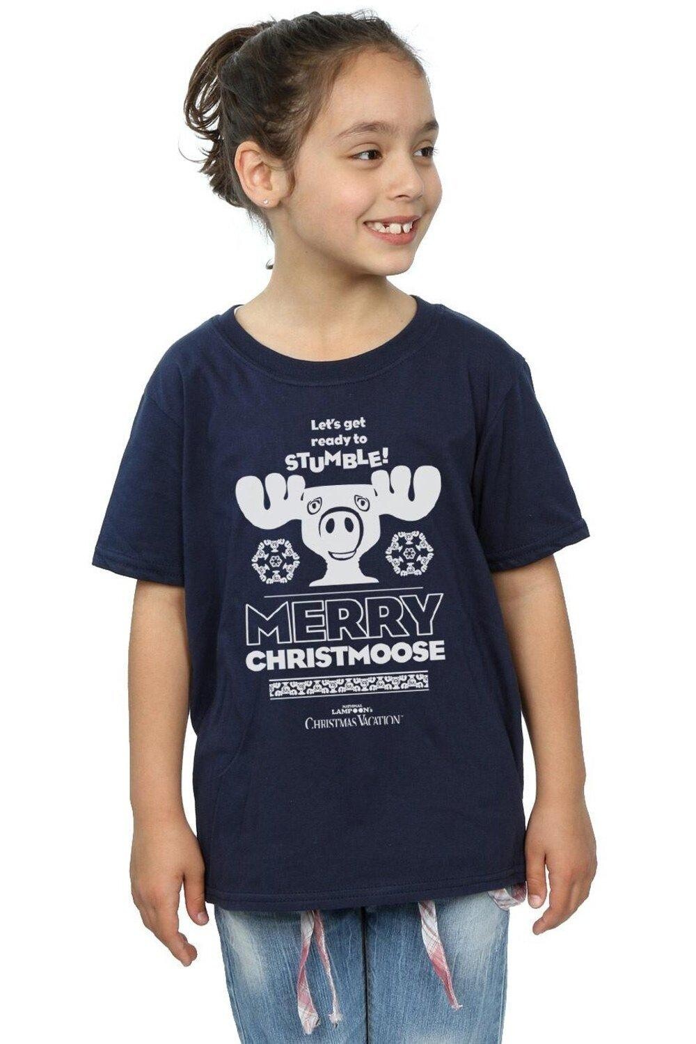 

Хлопковая футболка Merry Christmoose National Lampoon's Christmas Vacation, темно-синий