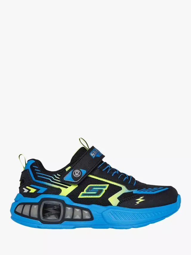 Детские кроссовки S-Lights Light Storm 30, черные/разноцветные Skechers