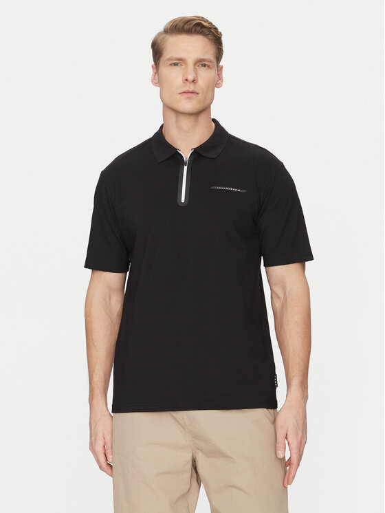 

Рубашка поло стандартный крой Fusion 12273127 Jack&Jones, черный