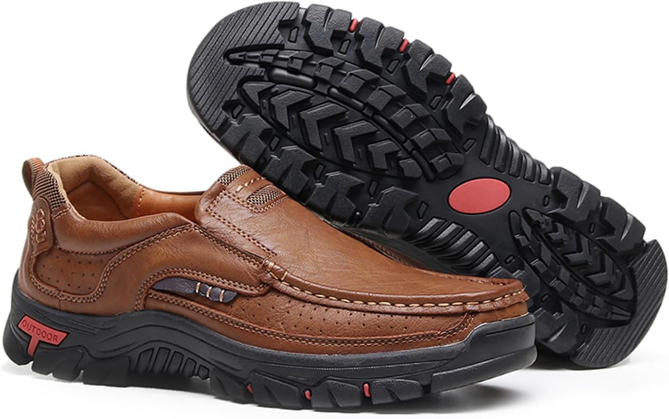 

Мужские повседневные слипоны с пенни, комфортные мягкие мокасины на платформе, противоскользящие, для работы, вождения, вечеринок и прогулок Eggdk, светло-коричневый