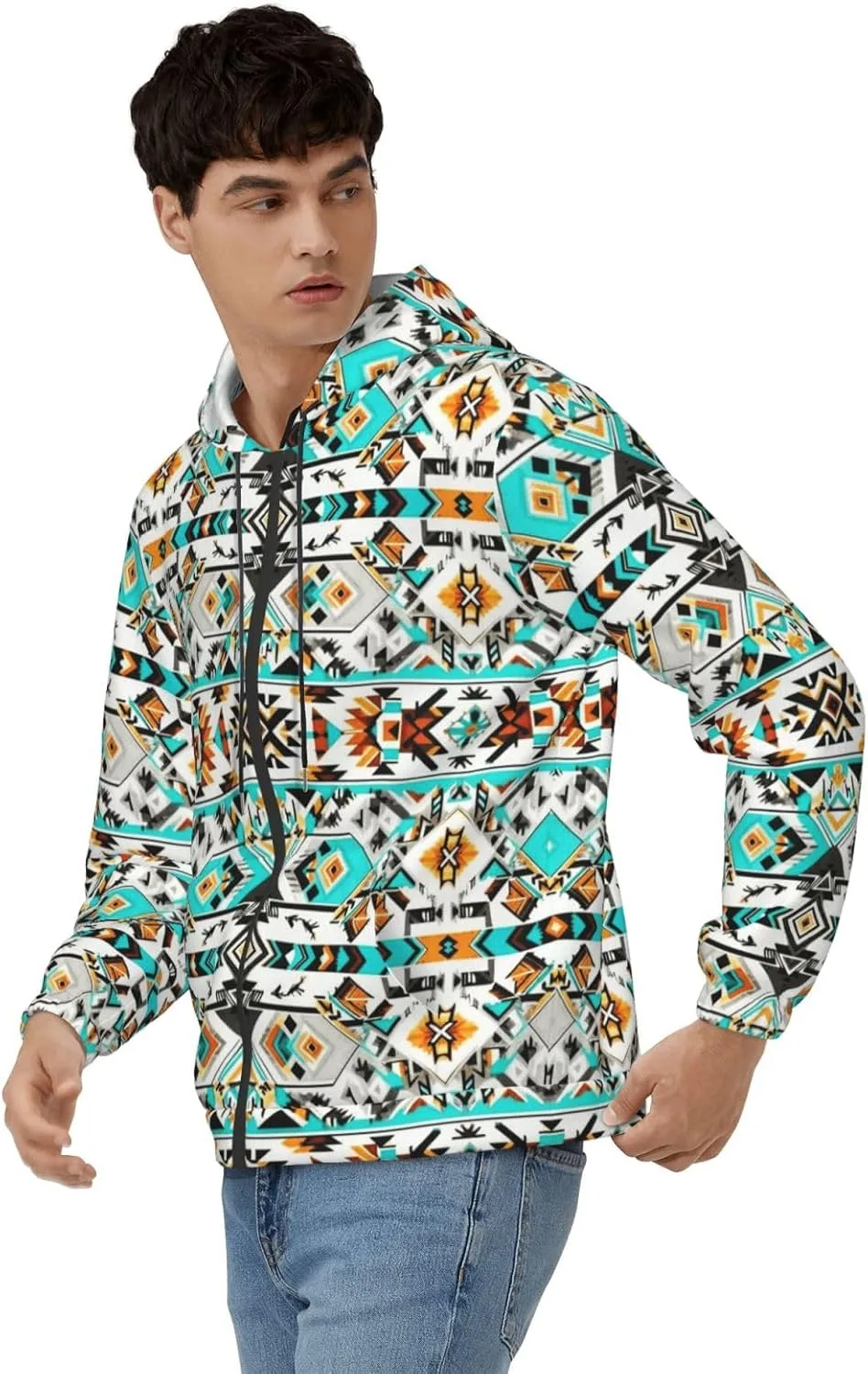 

Мужская толстовка с капюшоном и карманом KATVEESC